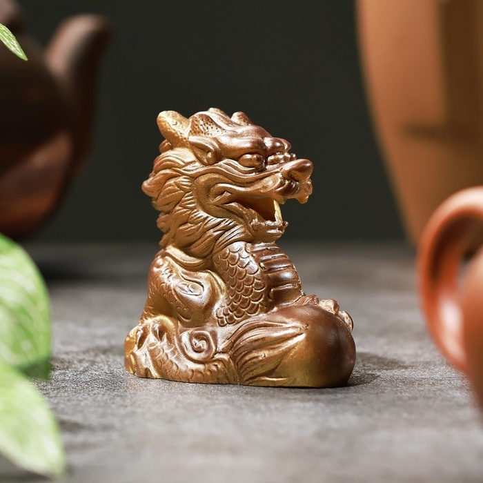 Фигурка для чайной церемонии - хамелеон Фигурка для чайной церемонии - хамелеон "Дракон" 7х4х6,5см