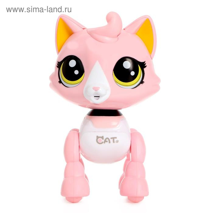 Интерактивная игрушка &laquo;Котёнок Лу-Лу&raquo; катается, свет, звук, реагирует на хлопки