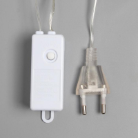 Гирлянда &laquo;Занавес&raquo; 1.6 &times; 1.6 м роса, IP20, серебристая нить, 160 LED, свечение мульти, 8 режимов, 220 В