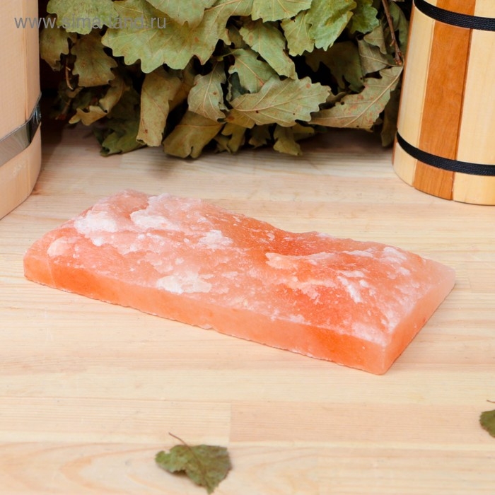 Кирпич из гималайской соли натуральная, 20х10х2,5, Кирпич из гималайской соли натуральная, 20х10х2,5, "Добропаровъ"