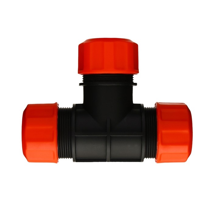 Соединитель Т-образный, цанговый, 3/4 Соединитель Т-образный, цанговый, 3/4" (19 мм), пластик, «Жук»