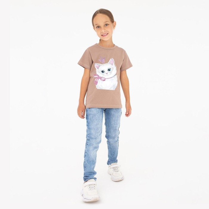 Термотрансфер с блёстками &laquo;Кошка принцесса&raquo;, 15 &times; 20 см