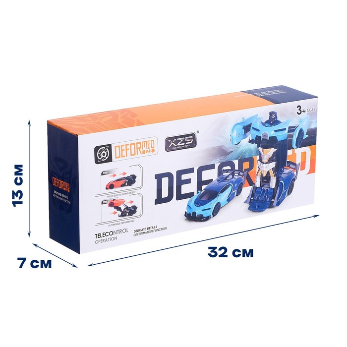 Робот радиоуправляемый &laquo;Спорткар&raquo;, трансформируется, работает от батареек, цвета МИКС