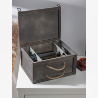 Ящик для хранения вина Доляна &laquo;Карибы&raquo;, 34,5&times;27&times;18,3 см, на 6 бутылок