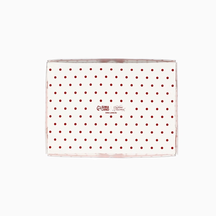 Коробка под 6 конфет с ячейками &laquo;Бант&raquo;, 10 х 14.5 х 3 см