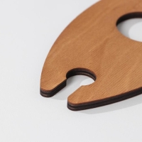 Подставка для вина и двух бокалов, 10&times;22&times;1 см