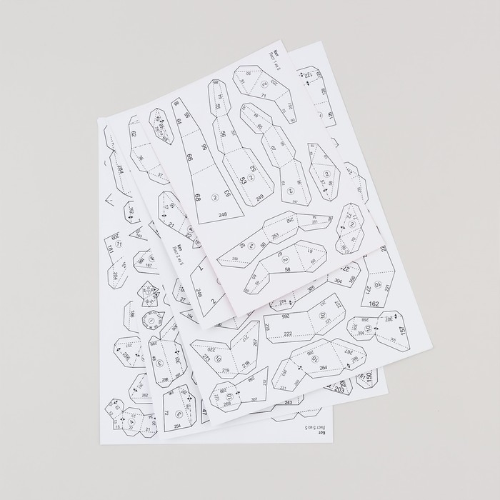 Новогодний набор для создания полигональной фигуры &laquo;Новый год: Котик в шампке&raquo;