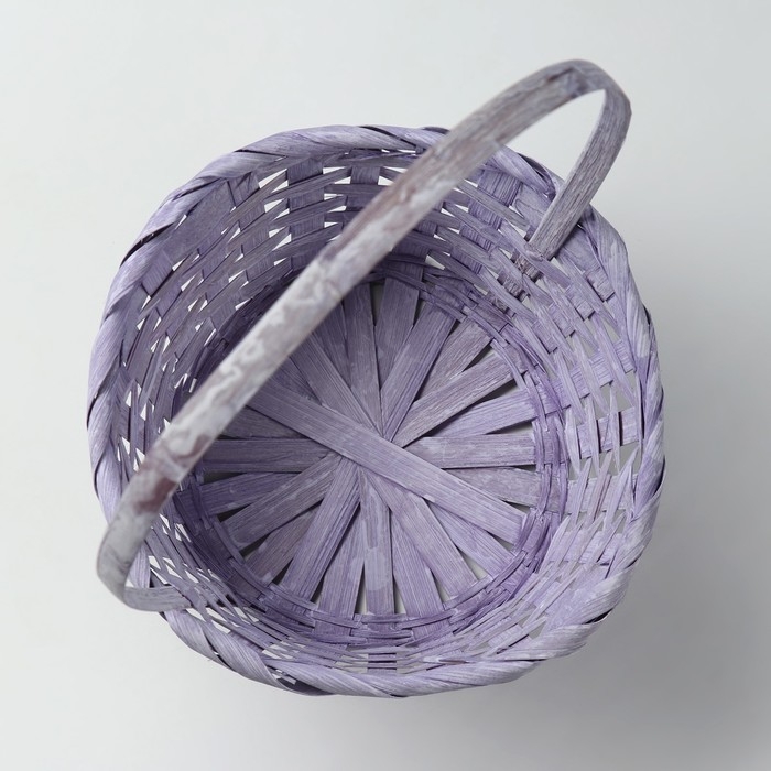 Набор корзин, 19х7,5х9,5/31 см, 22х9х11/34 см, 24х9х11,5/35 см, 3 шт, фиолетовые, бамбук