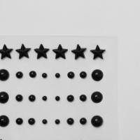 Серьги &laquo;Наклейки&raquo; космос, цвет чёрный