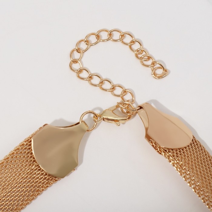 Чокер &laquo;Адажио&raquo; сетка, цвет золото, 37 см