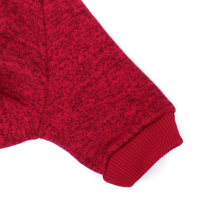 Свитер меланжевый, размер 2XL (ДС 35, ОШ 32, ОГ 50 см), красный Свитер меланжевый, размер 2XL (ДС 35, ОШ 32, ОГ 50 см), красный