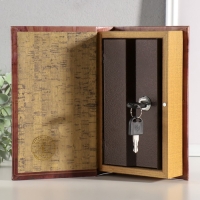 Сейф-книга дерево, кожзам "Месяц" объёмное тиснение 21х13х5 см Сейф-книга дерево, кожзам "Месяц" объёмное тиснение 21х13х5 см