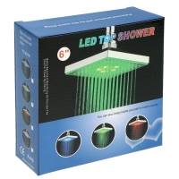 Лейка стационарная ZEIN Z3194, с LED подсветкой, 3 цвета, пластик, хром Лейка стационарная ZEIN Z3194, с LED подсветкой, 3 цвета, пластик, хром