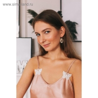 Вязаные элементы &laquo;Бабочки&raquo;, 5,5 &times; 4 см, 10 шт, цвет белый