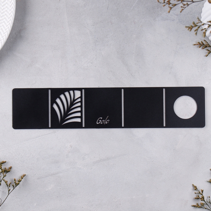 Подсвечник малый Подсвечник малый "Пальмовый лист" 7х7х7 см, чёрный