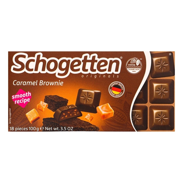 Шоколад Schogetten Caramell Brownie, 100 г