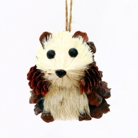 Декоративная подвеска &laquo;Ёжик из природных материалов&raquo;, 6&times;7&times;9 см