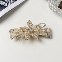 Заколка-автомат для волос "Ливия" цветок стиль, 8,5 см, золото Заколка-автомат для волос "Ливия" цветок стиль, 8,5 см, золото