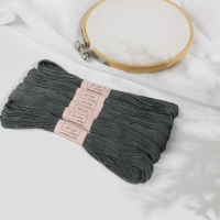 Набор ниток мулине №413, 8 &plusmn; 1 м, 6 шт, цвет тёмно-серый