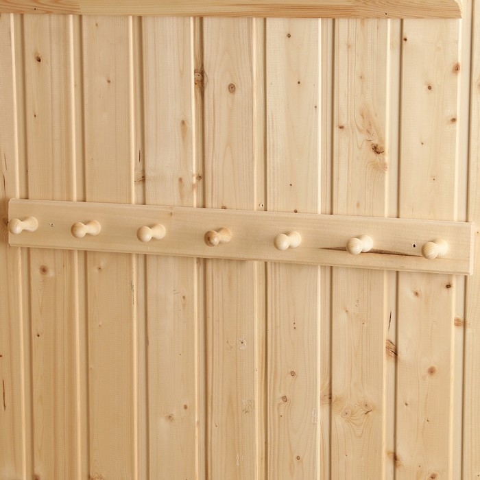 Вешалка Вешалка "Классика" 7 крючков, липа, 65х6,5х6,5см