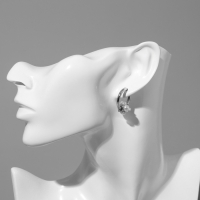 Серьги с жемчугом «Бусина» миниатюрность, цвет серебро Серьги с жемчугом «Бусина» миниатюрность, цвет серебро