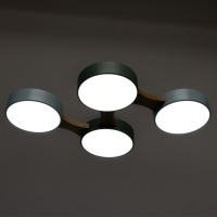 Люстра "Пиатти" 4LED 96Вт 3000-6000К синий зеленый 65х48х5 см BayerLux