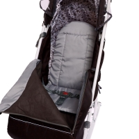 Санки-коляска &laquo;Наши детки 3-1К&raquo;, принт: в горошек шоколадный