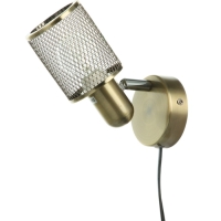 Бра с проводом "Селден" 1хЕ27 40Вт бронза 14х8х12 см