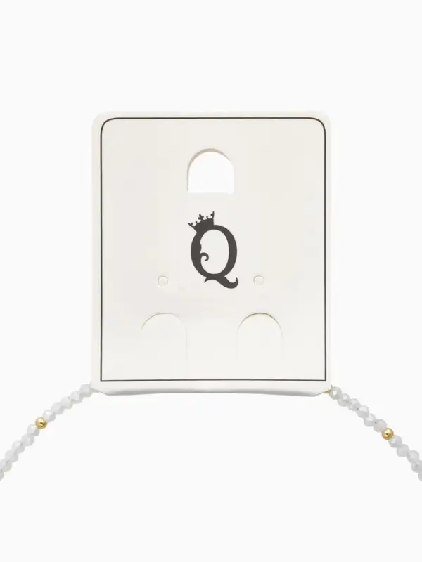 Чокер из бисера &laquo;Хрусталь&raquo;, разноцветный в золоте, 37 см + 5 см доп, цепочка