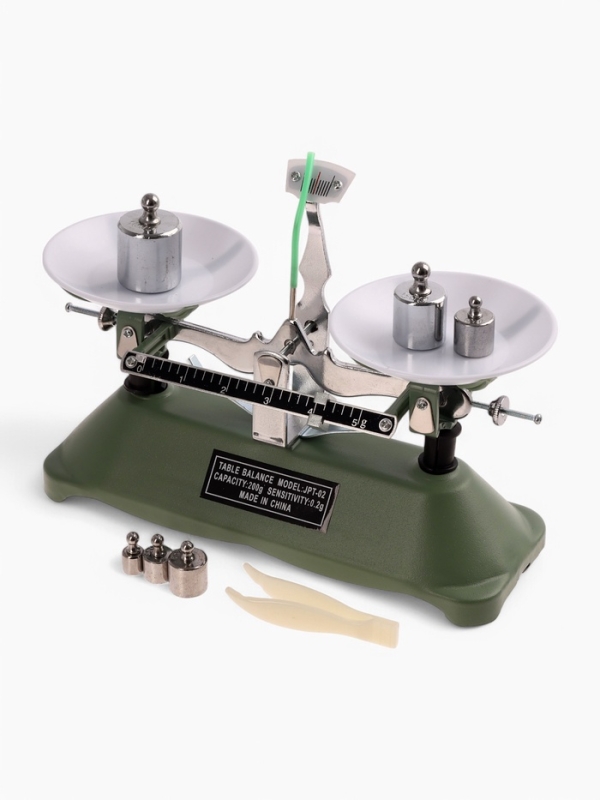 Весы лабораторные, с набором гирь 200 г. Весы лабораторные, с набором гирь 200 г.