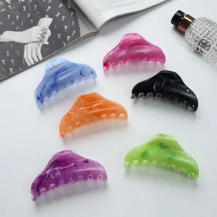 Крабик для волос &laquo;Юния&raquo;, классика, 10 см, МИКС