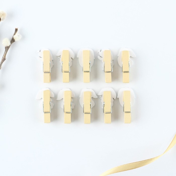 Набор прищепок для украшения вербы «Цыплята» на пасху, 10 х 12 см. Набор прищепок для украшения вербы «Цыплята» на пасху, 10 х 12 см.