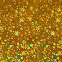 Пленка голографическая, &laquo;Звёздное небо&raquo;, золотая, 70 см &times; 1 м