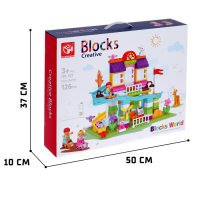 Конструктор &laquo;Веселая вилла&raquo;, 2 варианта сборки, 126 деталей