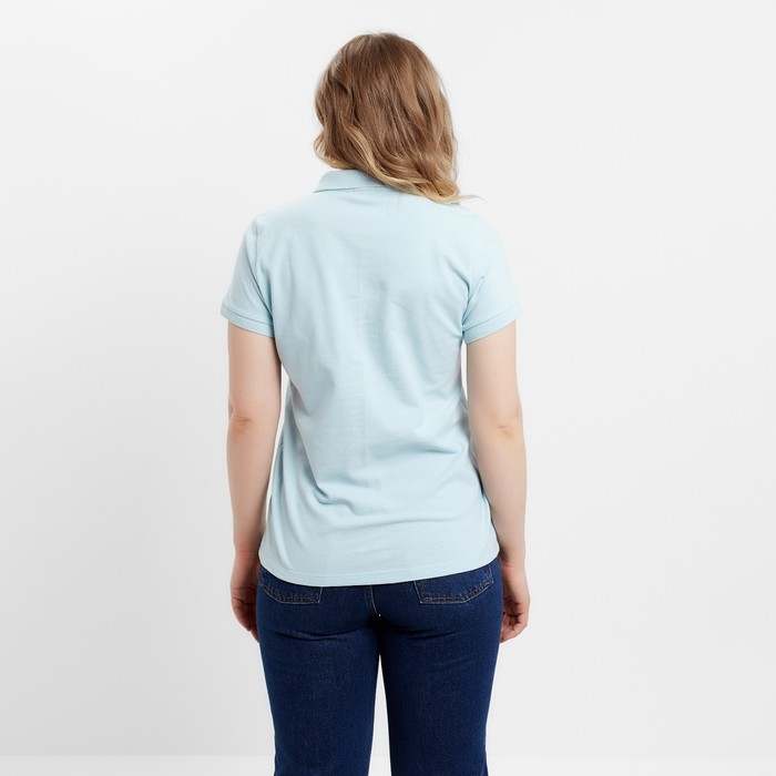Футболка (поло) женская MINAKU REGULAR FIT: цвет голубой, р-р 48