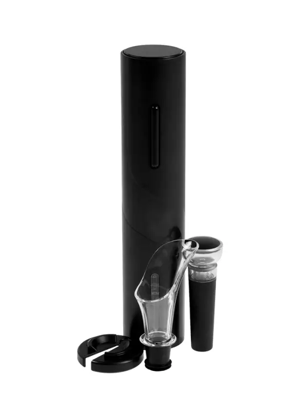 Набор сомелье электрический LSH-04, пробка, аэратор, штопор, от батареек, пластик