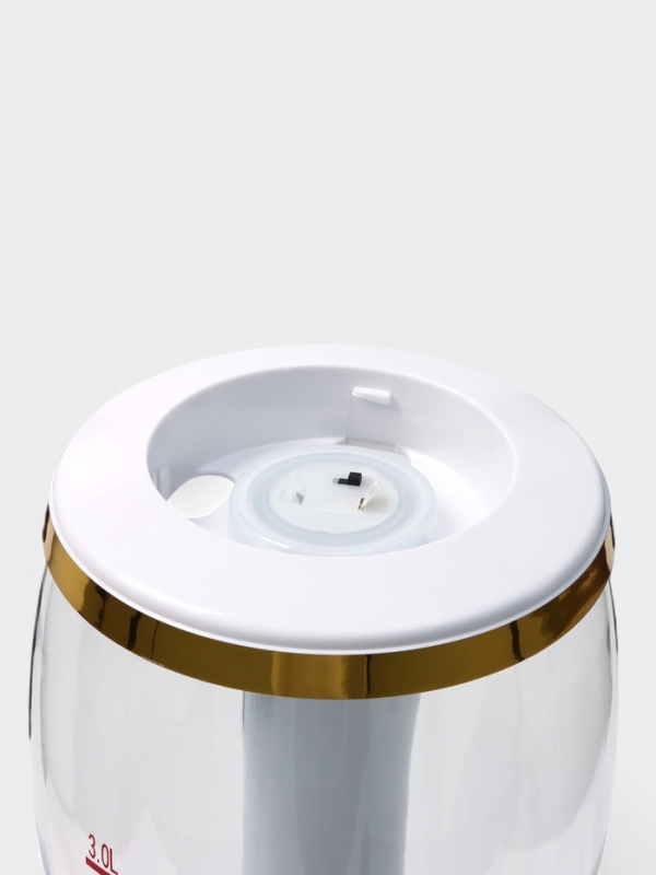 Башня пивная VaviloneDouble, 3 л, ёмкость для льда, подсветка, пластик, золотистая