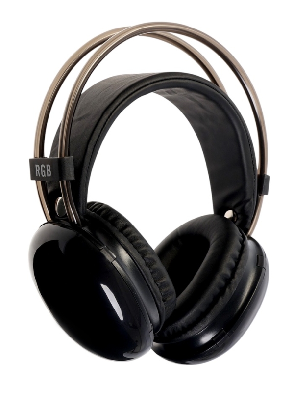 Наушники полноразмерные Mybit W-33, RGB подсветка, BT5.3, 800 мАч, Type-C, чёрные