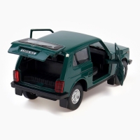 Машина металлическая &laquo;LADA 4x4&raquo;, открываются двери, багажник, инерция, 12 см, зелёный