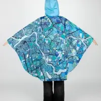 Дождевик-пончо AquaStop взрослый на заказ, разноцветный, единый размер