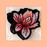 Термоаппликация &laquo;Лотос&raquo;, 8.5&times;8 см, розовая