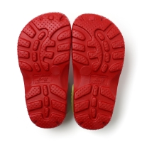 Сабо детские "Тим" цвет амарантовый/салатовый, р-р 34-35