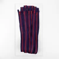 Молния &laquo;Трактор&raquo;, №5, разъёмная, замок автомат, 80 см, синяя, красная