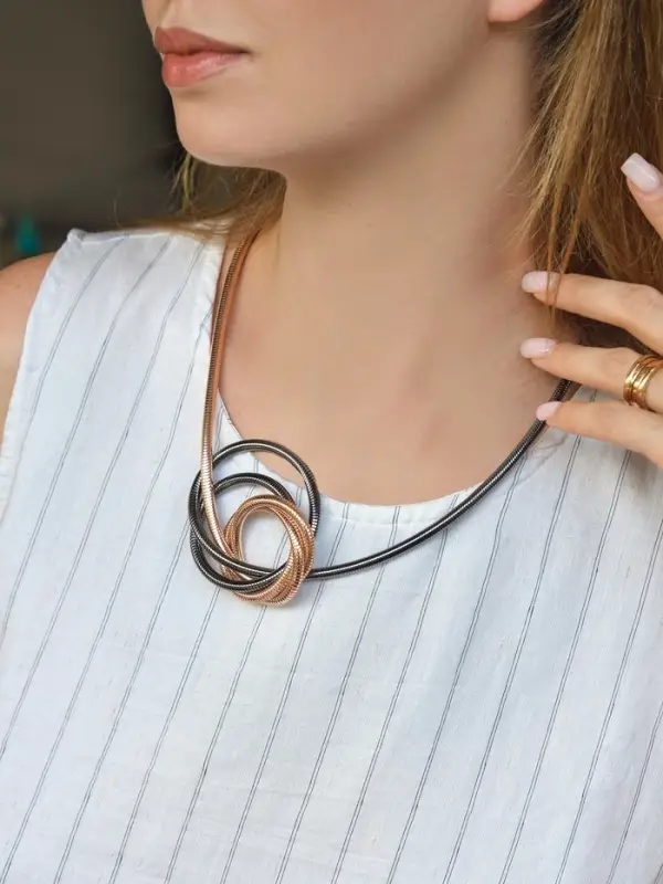 Браслет металл &laquo;Обруч&raquo; трансформируется в кулон, разноцветный