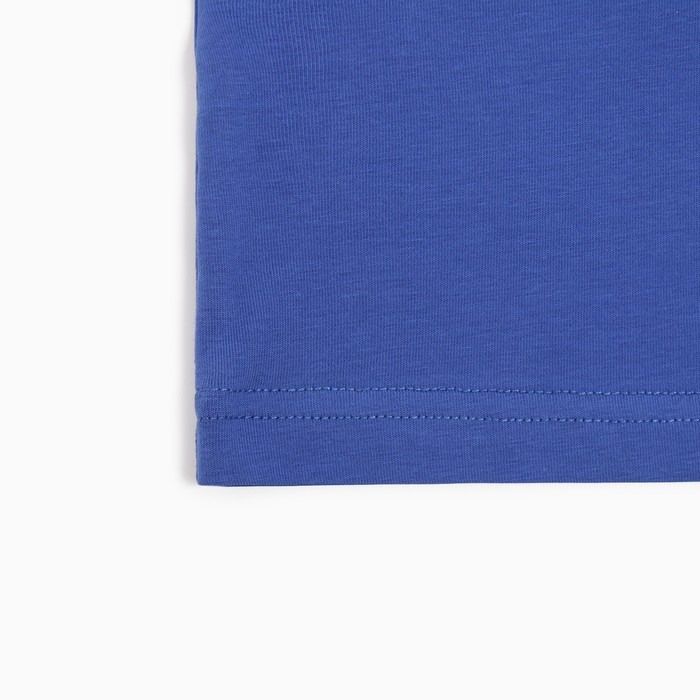 Лонгслив женский на одно плечо MINAKU: Basic line цвет синий, размер 44