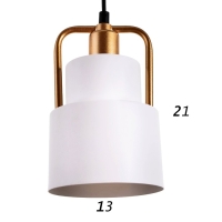 Бра 1657/1wWT E27 40Вт бело-золотой 13х18х55 см