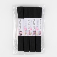 Резинки бельевые, 20 мм, 2,5 ± 0,5 м, 4 шт, цвет чёрный Резинки бельевые, 20 мм, 2,5 ± 0,5 м, 4 шт, цвет чёрный