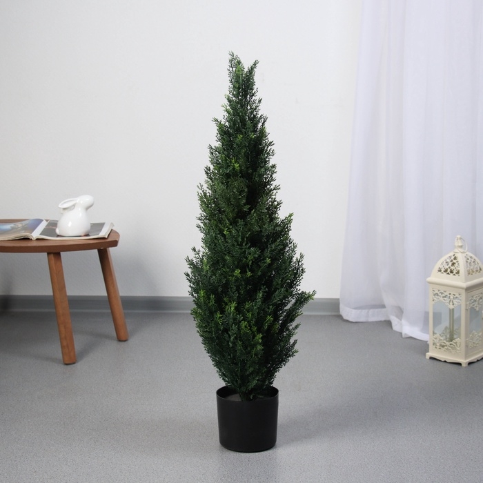 Дерево искусственное "Туя" в горшке, 90 см