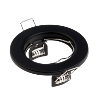Светильник встраиваемый под лампу MR16, круг, металл, черный