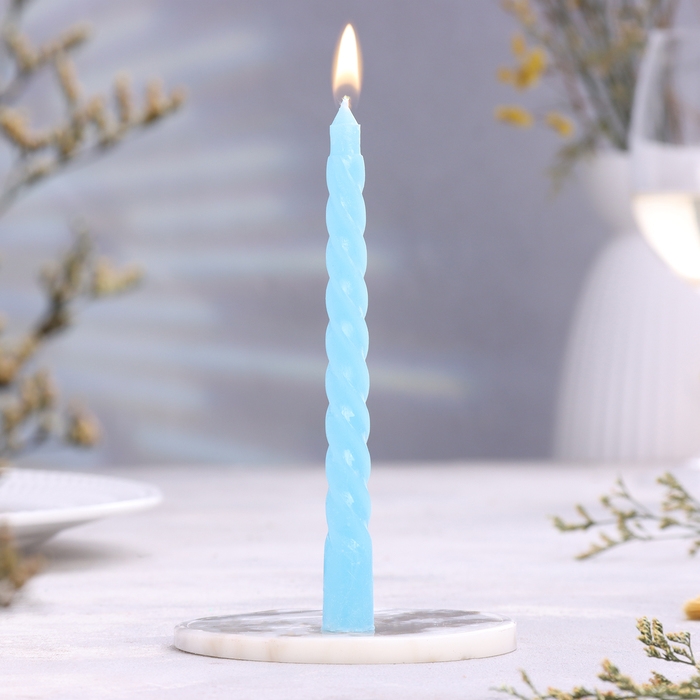 Набор свечей витых,1,5х 15 см, 2 штуки, аромат яблоко Набор свечей витых,1,5х 15 см, 2 штуки, аромат яблоко